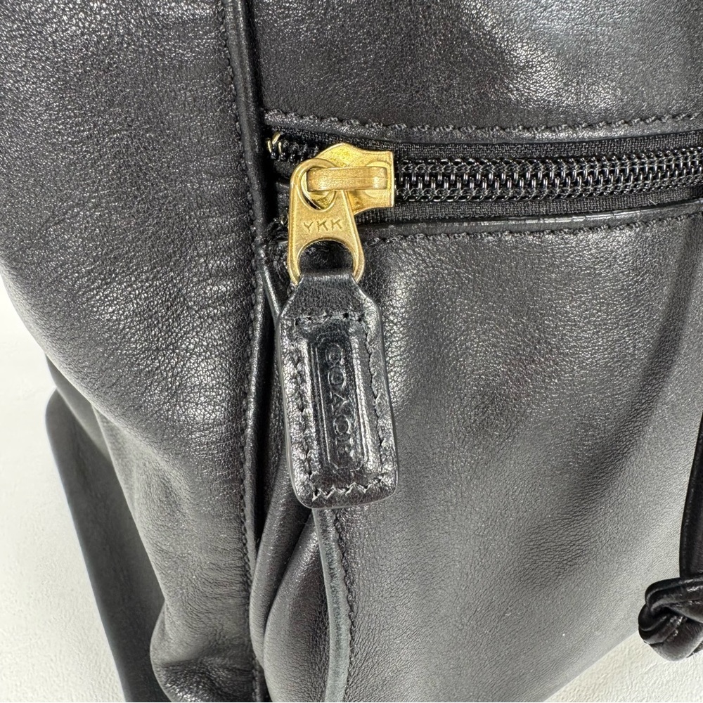Coach Black Leather Travel Bag - Picture 3 of 14